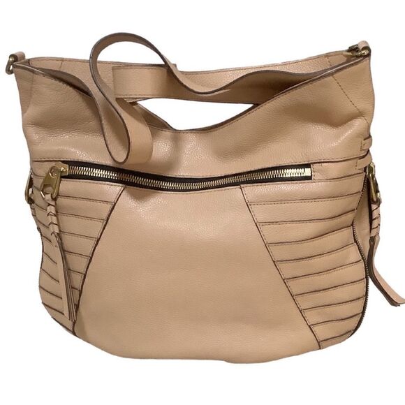 OrYANY Tan Leather Top Handle, Bucket Bag NWOT - Picture 1 of 5